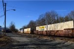 BNSF 253612A & JBHU 257708 AR BOTH NEW TO RRPA / DTTX 726209  with 53 ft JB Hunt  Intermdal container. 